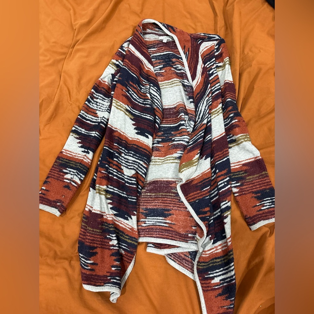 Lucky Brand Earthy Tones Open Cardigan
